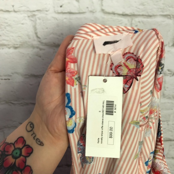 Karlie Striped Floral Insect MockNeck Stripe Dress - Picture 8 of 8